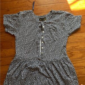 Vintage Lizsport Cotton Dress with Flowers